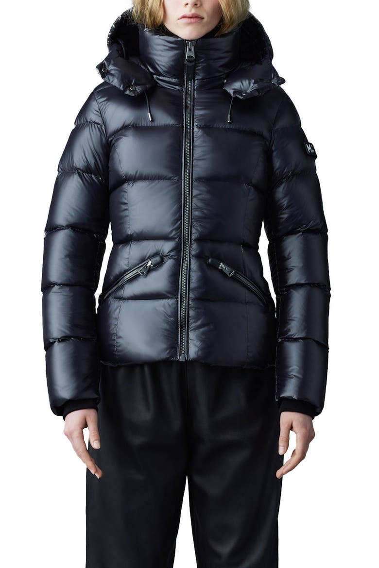 Madalyn Down Puffer Jacket, Main, color, BLACK