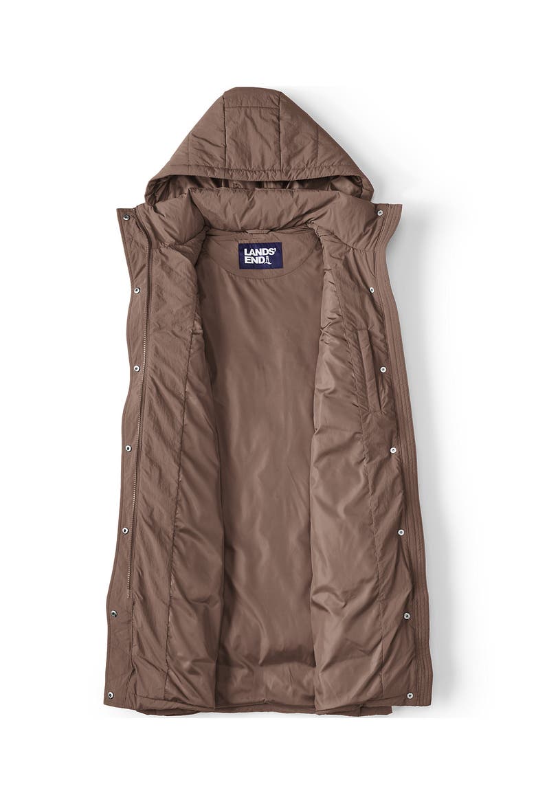 Wide Channel 600 Down Puffer Long Vest, Alternate, color, Cocoa