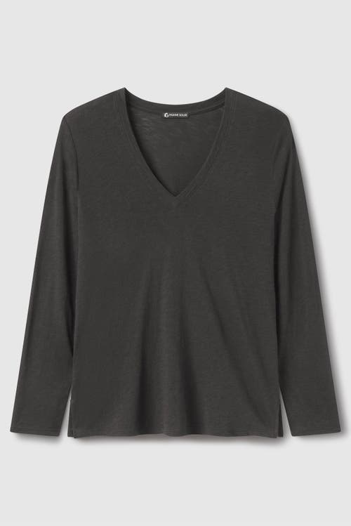 Franne Golde Slub Jersey Long Sleeve Tee