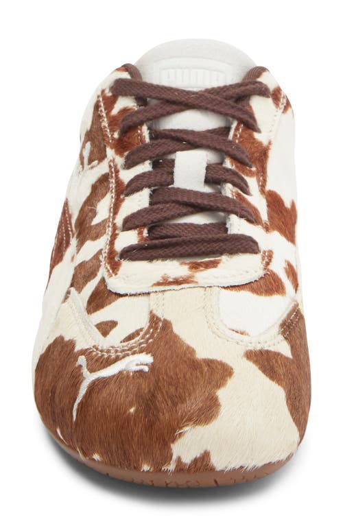 Puma Speedcat Genuine Calf Hair Sneaker In Brown