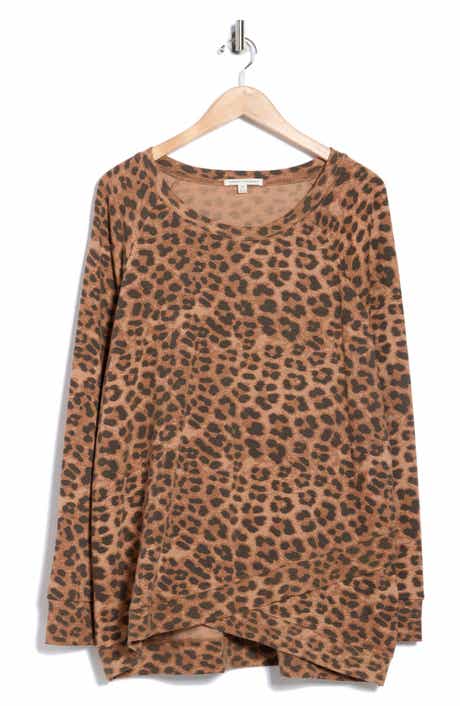 Threads 4 Thought Leopard Print Organic Cotton Blend Fleece Tunic