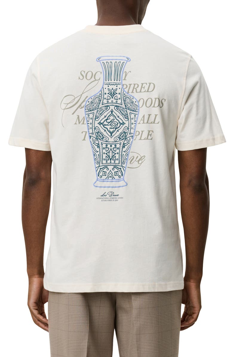 Les Deux Ben Faience Graphic T-Shirt, Alternate, color, Eggnog White