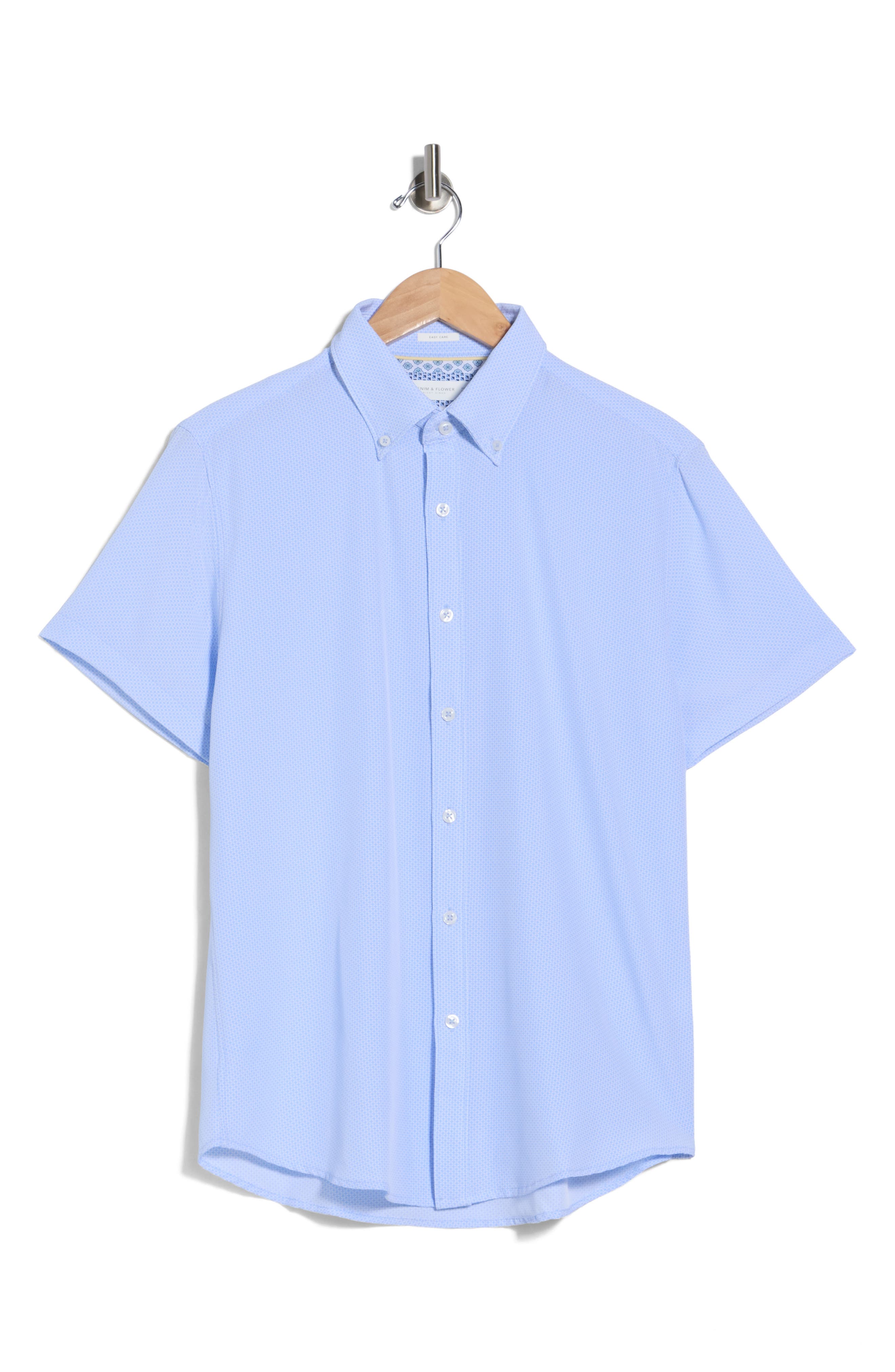 DENIM AND FLOWER Geo Print Stretch Tech Shirt