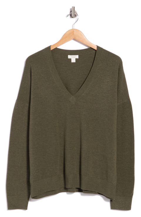 V-Neck Pullover Sweater