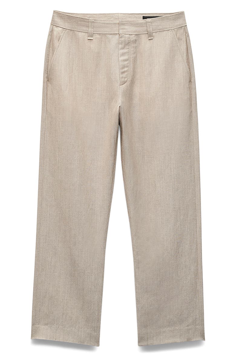 rag & bone Evan Tapered Donegal Wool Blend Pants, Alternate, color, Beige