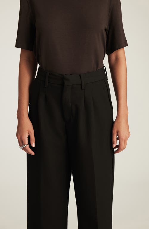 Mavi Jeans Pleated Wide Leg Twill Pants In Blue