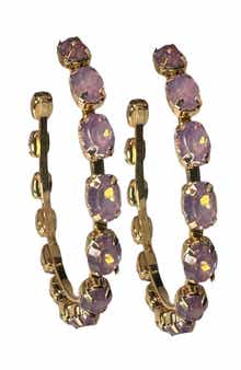 Crystal Hoop Earrings