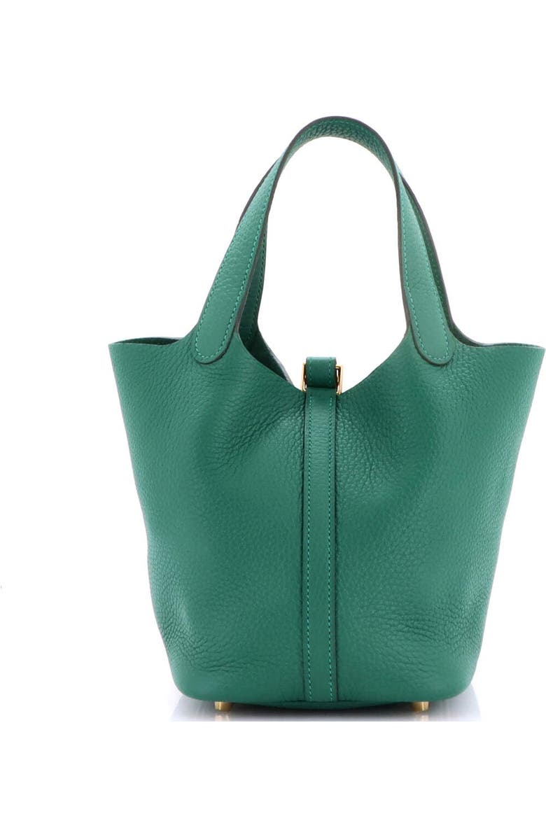 Pre-Owned Hermes Picotin Lock Bag Clemence PM, Alternate, color, Vert Vertigo
