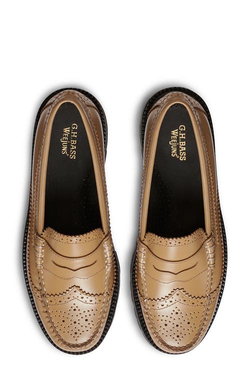 G.h.bass Whitney Weejuns® Brogue Penny Loafer In Brown