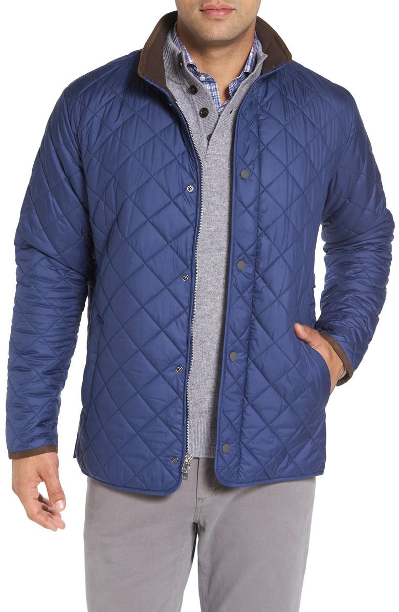 Peter Millar Norfolk Water Resistant Quilted Jacket, Main, color, 