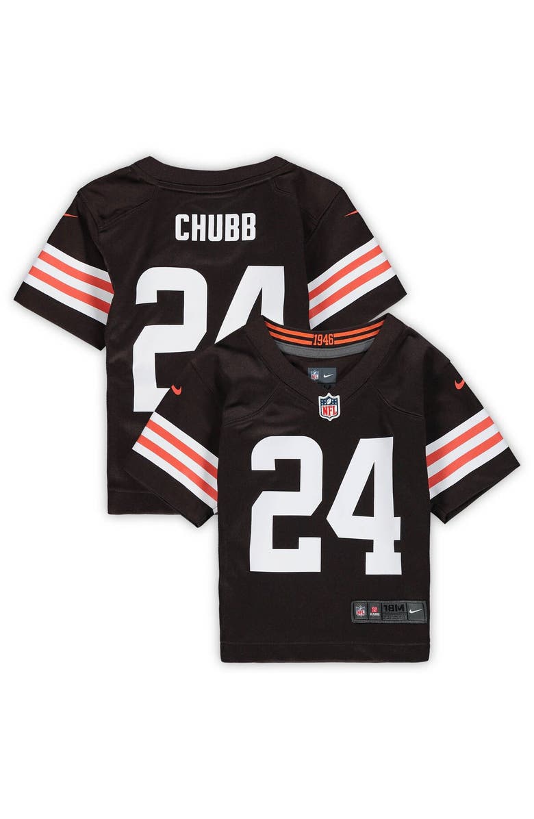 Nike Infant Nike Nick Chubb Brown Cleveland Browns Game Jersey, Main, color, 