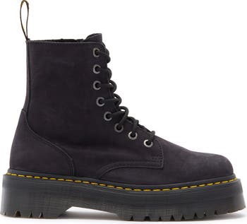 靴 dr.martens jadon Jadon Boot Smooth Leather Platforms in Black | Dr. Martens