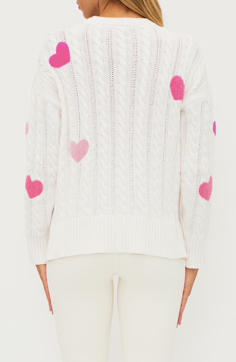 Beach Riot Callie Crewneck Cotton Sweater, Alternate, color, 