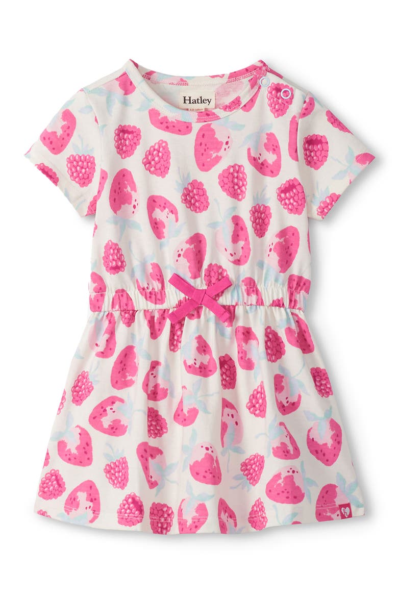 Kids' Delicious Berries Print Cotton Dress, Main, color, CAMI LACE