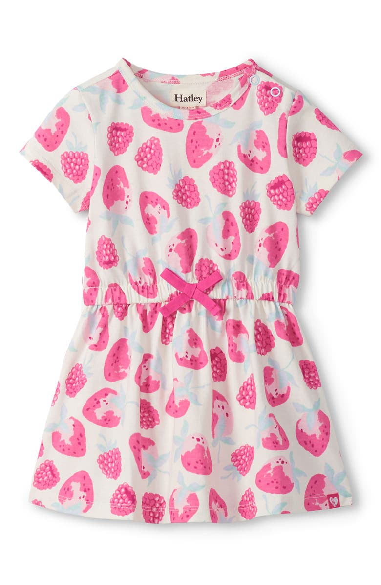Hatley Kids' Delicious Berries Print Cotton Dress, Main, color, Cami Lace