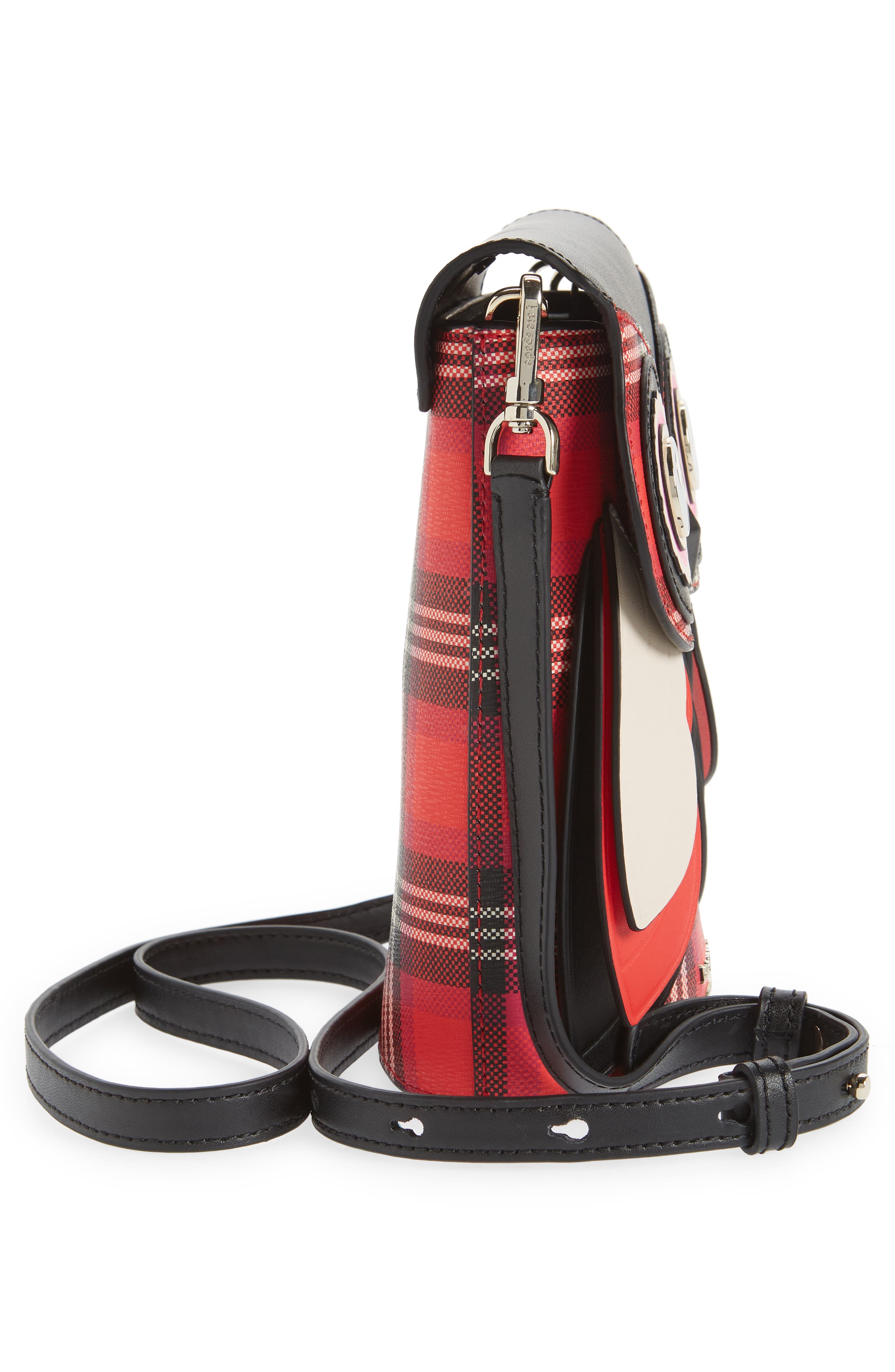 Kate Spade New York kate spade blinx foliage plaid handbag, Alternate, color, 