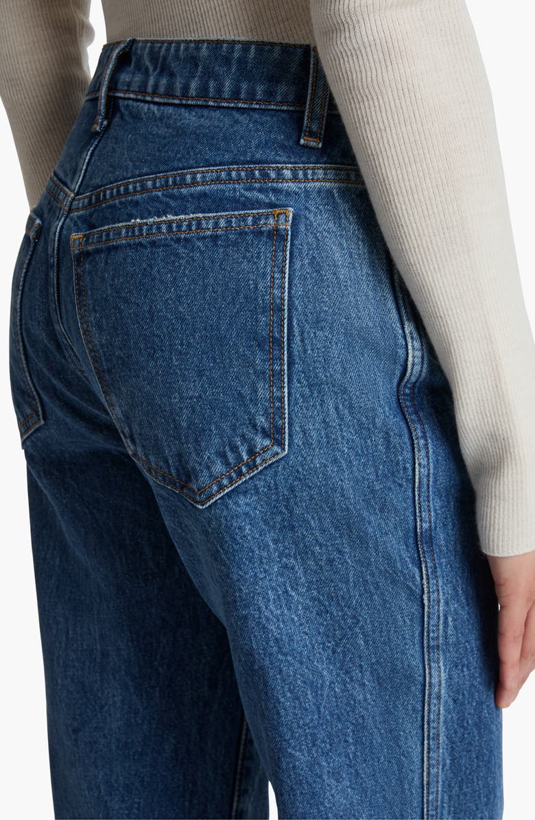 Khaite Abigail Ankle Straight Leg Jeans, Alternate, color, Boone