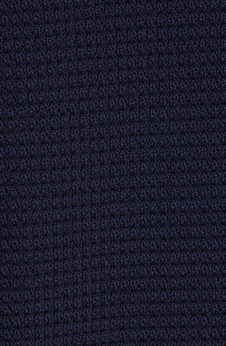 Moncler Piped Sleeve Waffle Knit Sweater, Alternate, color, 