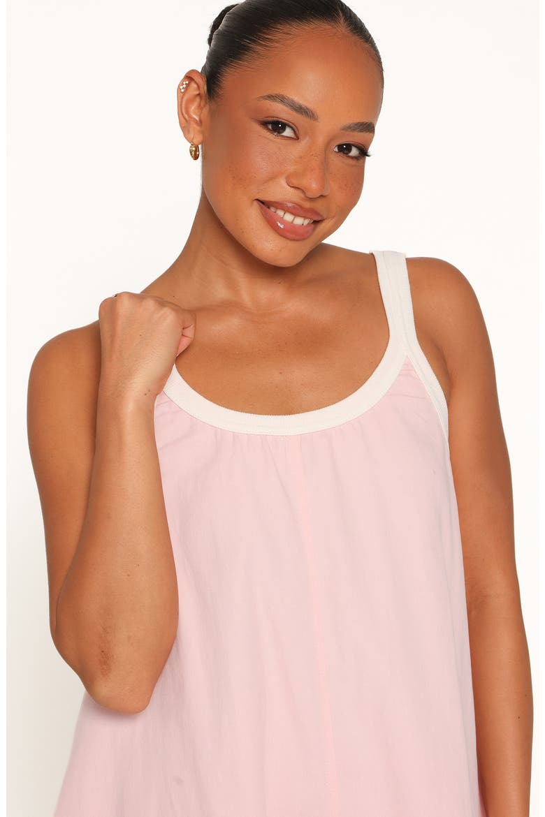 Madrid Minidress, Alternate, color, PINK/ CREAM