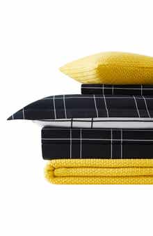 SOUTHSHORE FINE LINENS Urban Grid 5-Piece Bedding Set