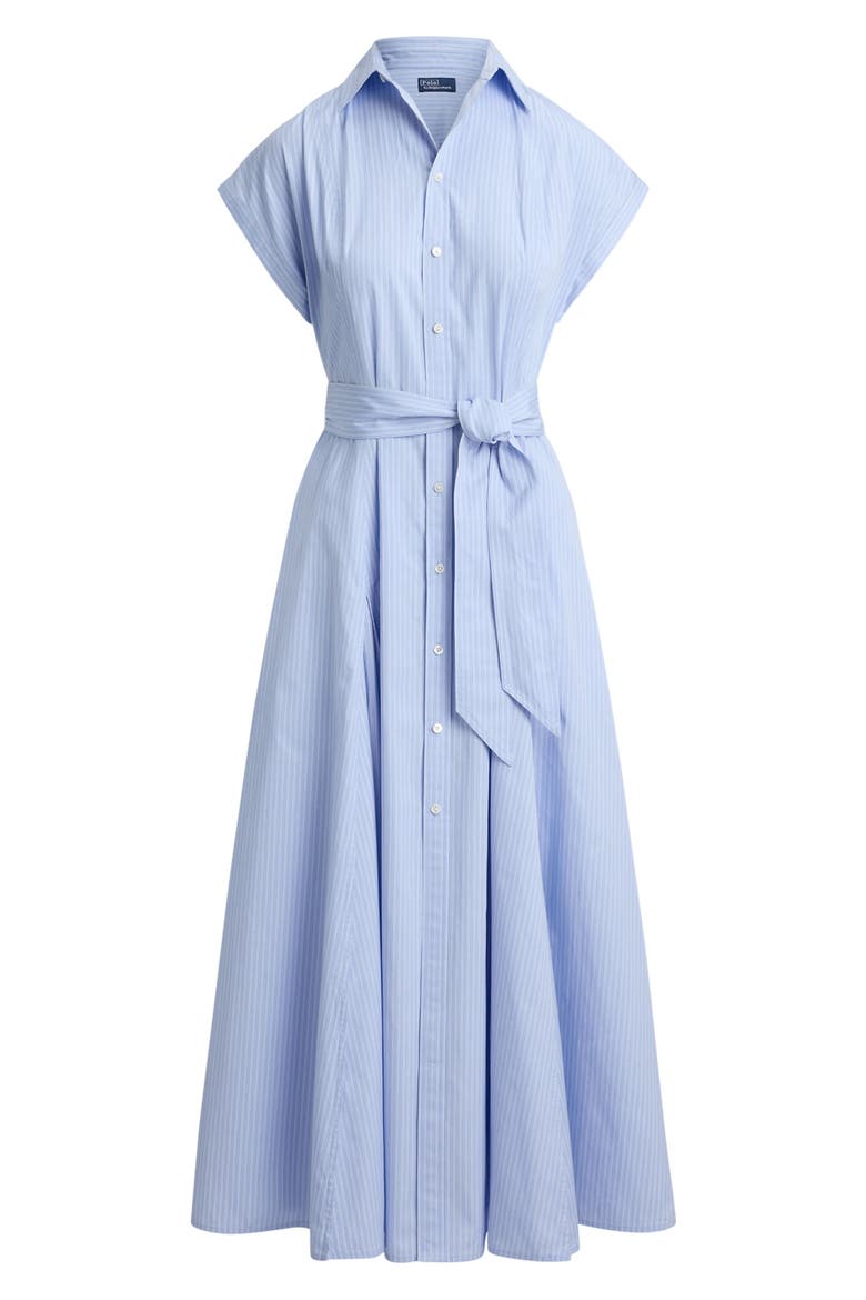 Stripe Shirtdress, Alternate, color, BLUE MULTI STRIPE
