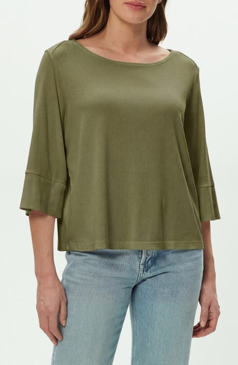 Rosalynn Boat Neck Knit Top