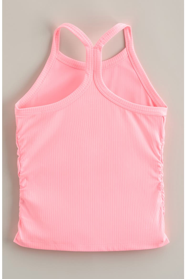 Kids' Meet Your Match Rib Racerback Tank Top, Alternate, color, PINK NEON BUBBLEGUM