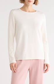 NYDJ Sand Washed Long Sleeve Scuba T-Shirt