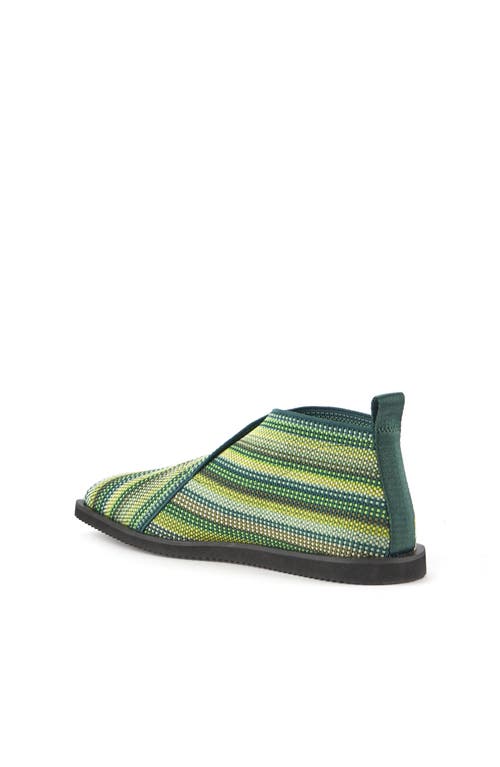 United Nude Fold Square Lo Slip-on In Emerald Mix