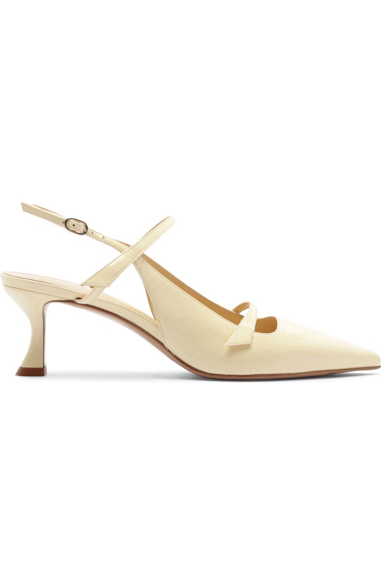 Alexandre Birman Tita Pointed Toe Slingback Pump, Alternate, color, Creamy