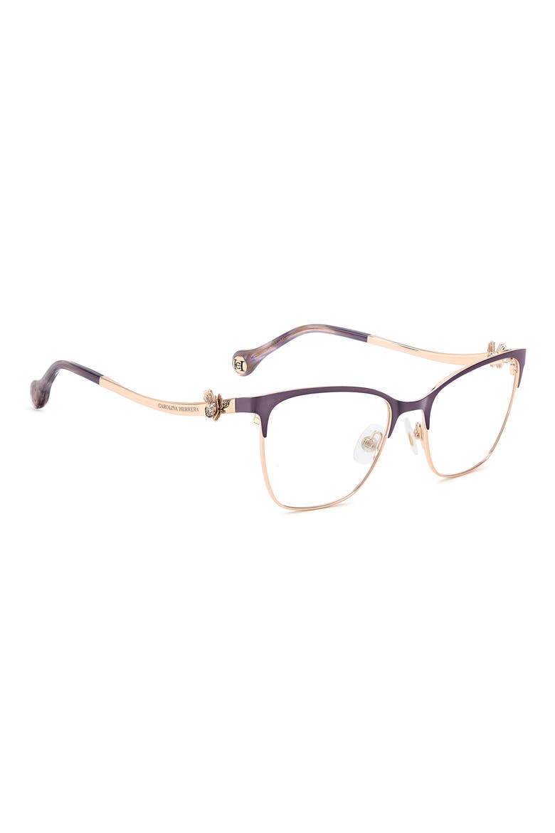 54mm Cat Eye Reading Glasses, Alternate, color, VIOLET GOLD