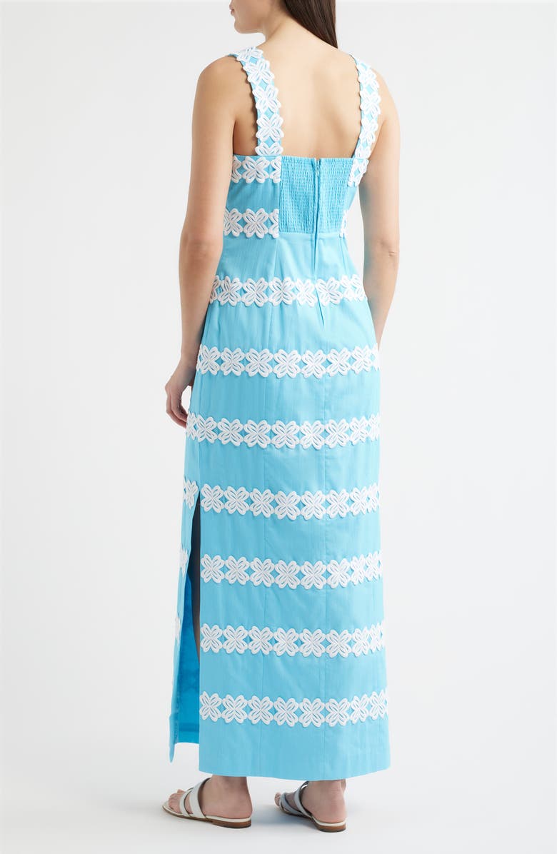 Lilly Pulitzer<sup>®</sup> Davis Linen Maxi Dress, Alternate, color, Capri Blue