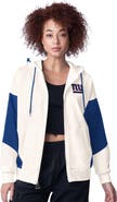 STARTER Women's Starter White New York Giants Scrimmage Full-Zip Hoodie