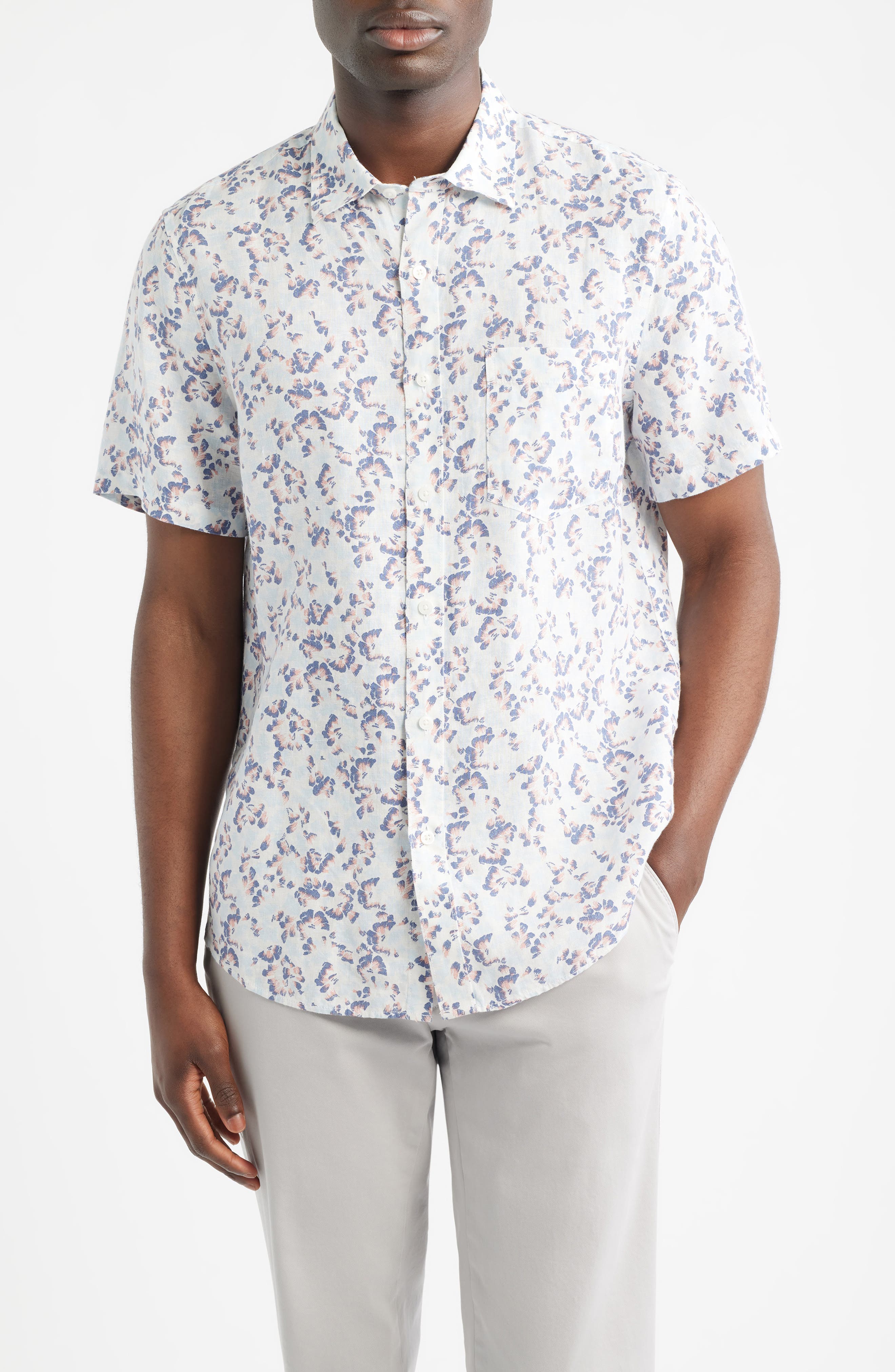 selected BLUE BIJOU FAN FLORAL