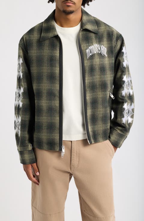 Plaid Zip Jacket