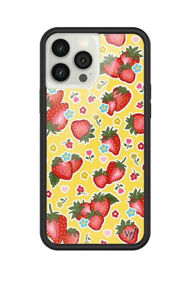 Sweet Berries iPhone Case, Alternate, color, Yellow