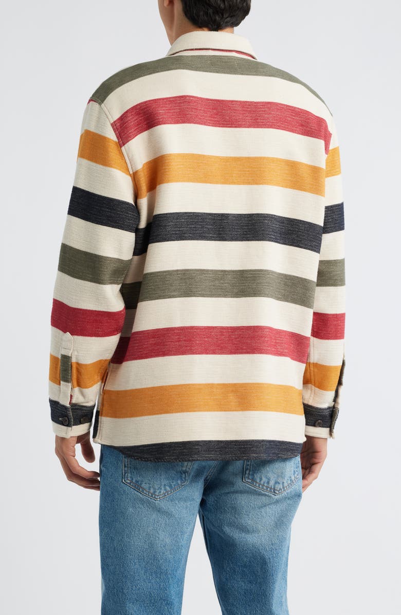 Pendleton Driftwood Stripe Chamois Button-Up Shirt, Alternate, color, Glacier Stripe