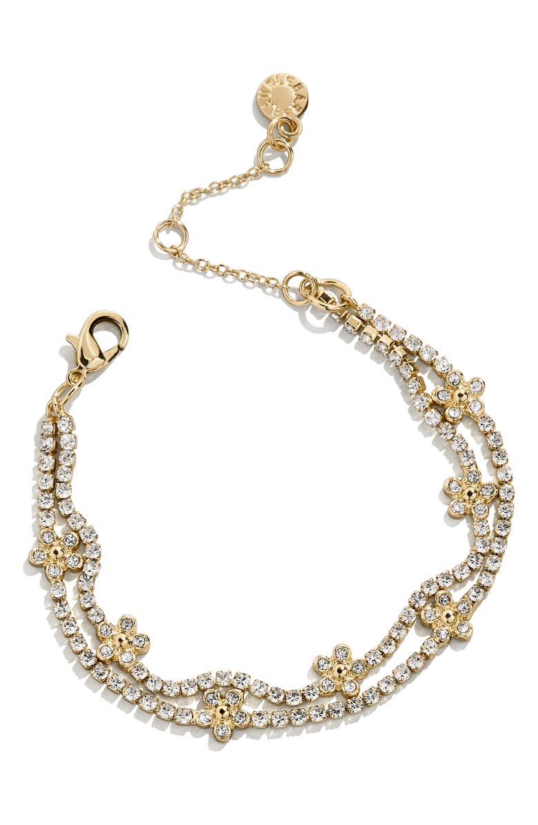 BaubleBar Match with Mama Flower Bracelet, Alternate, color, Clear
