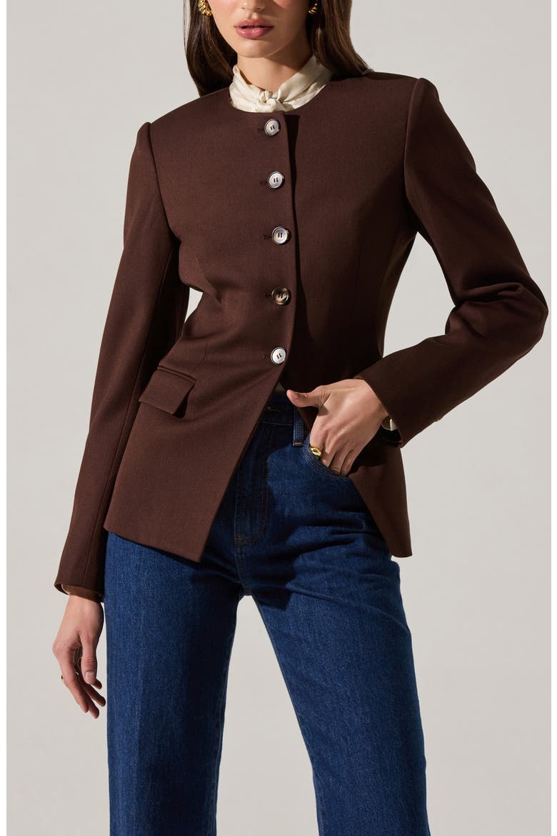 Bellemere Jacket, Alternate, color, BROWN