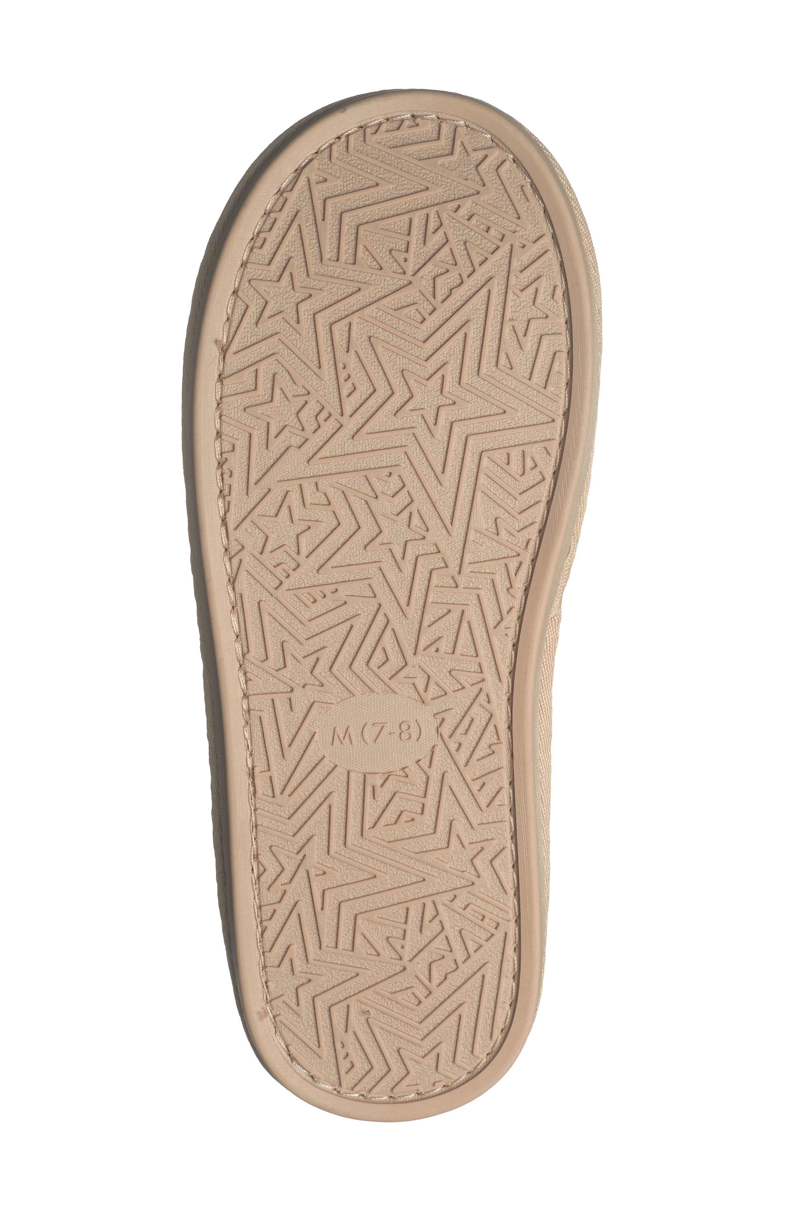 Børn Laser Cut Microsuede Clog Slipper, Alternate, color, Taupe