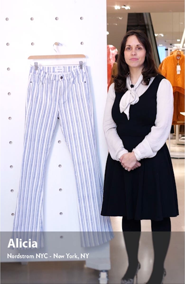 Le High Flare Surfer Stripe High Waist Jeans, sales video thumbnail