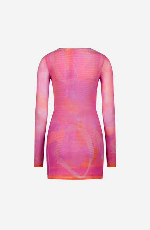 Saemdi Mini Mesh Dress In Pink