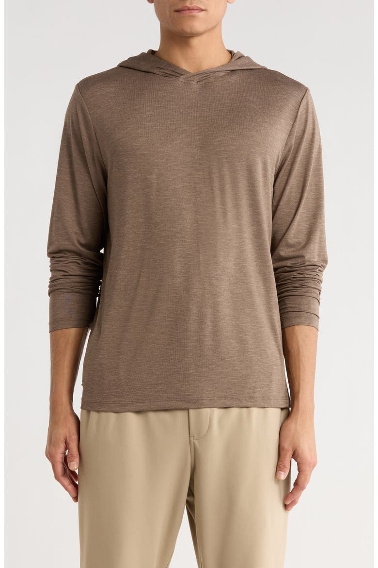 Energy Pullover Hoodie, Main, color, BROWN MOREL