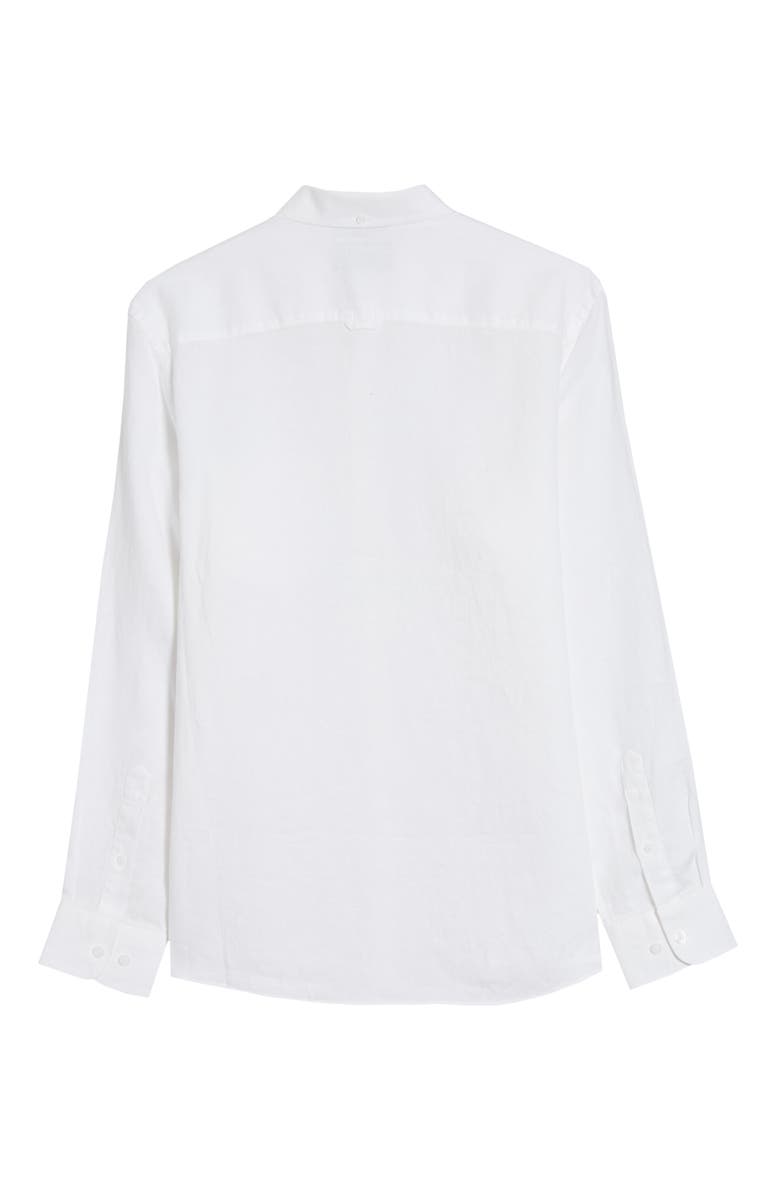 1901 Slim Fit Linen Button-Down Shirt, Alternate, color, 