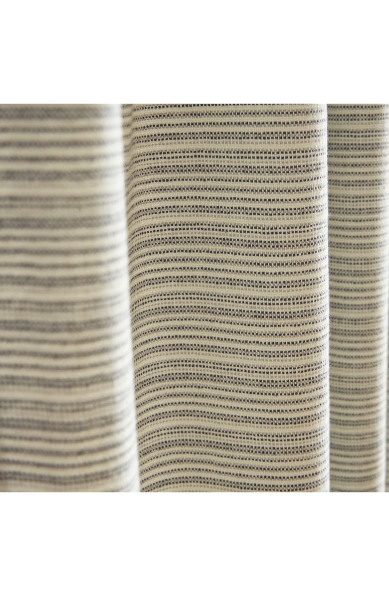 DKNY Pure Stream Set of 2 Stripe Cotton Curtain Panels, Alternate, color, White/ Blue