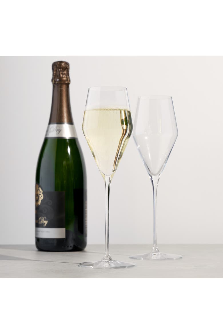 Definition Champagne Flute Glass Set of 2, Alternate, color, Clear