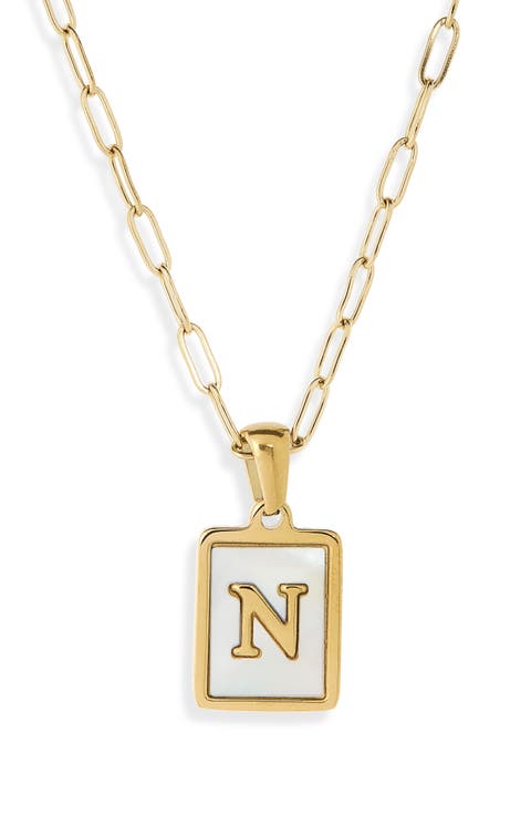 Ocean Drive Initial Pendant Necklace
