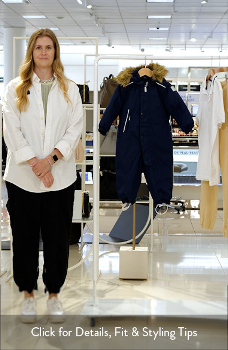 tec Stava Waterproof & Windproof Insulated Snowsuit with Faux Fur Trim, sales video thumbnail