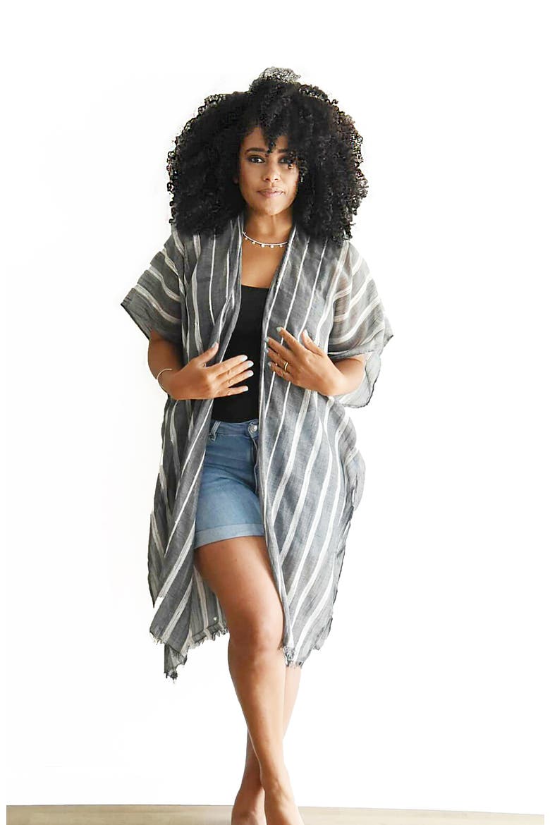 Ameli Cover-Up Wrap, Alternate, color, BLACK