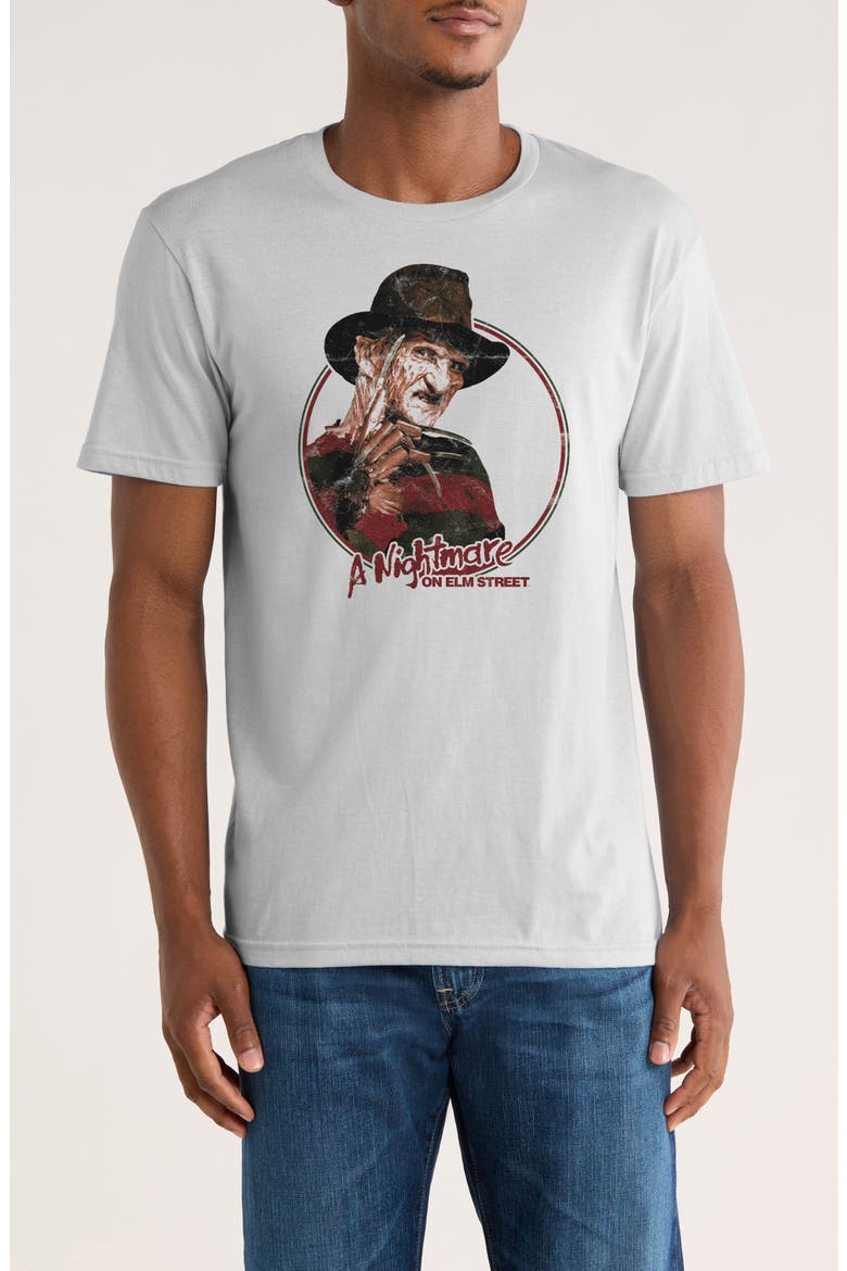 Freddy Kruger Graphic T-Shirt, Main, color, WHITE